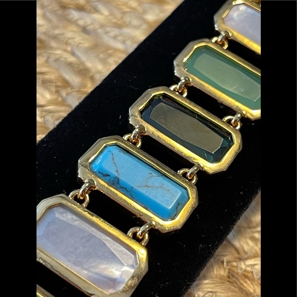 RALPH LAUREN Semi-Precious Stone Link Bracelet … Colorful & Fun! 🌸 - Picture 15 of 16